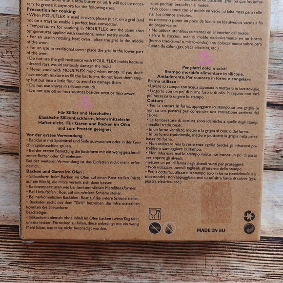 De Buyer Moul’flex Mini Cake Silicone Mold 9 Portion - Picture 6 of 8